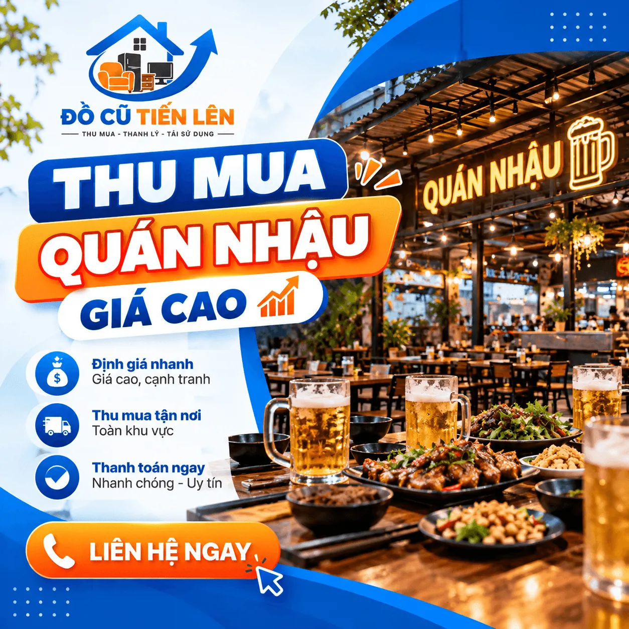 Thu mua quán nhậu giá cao