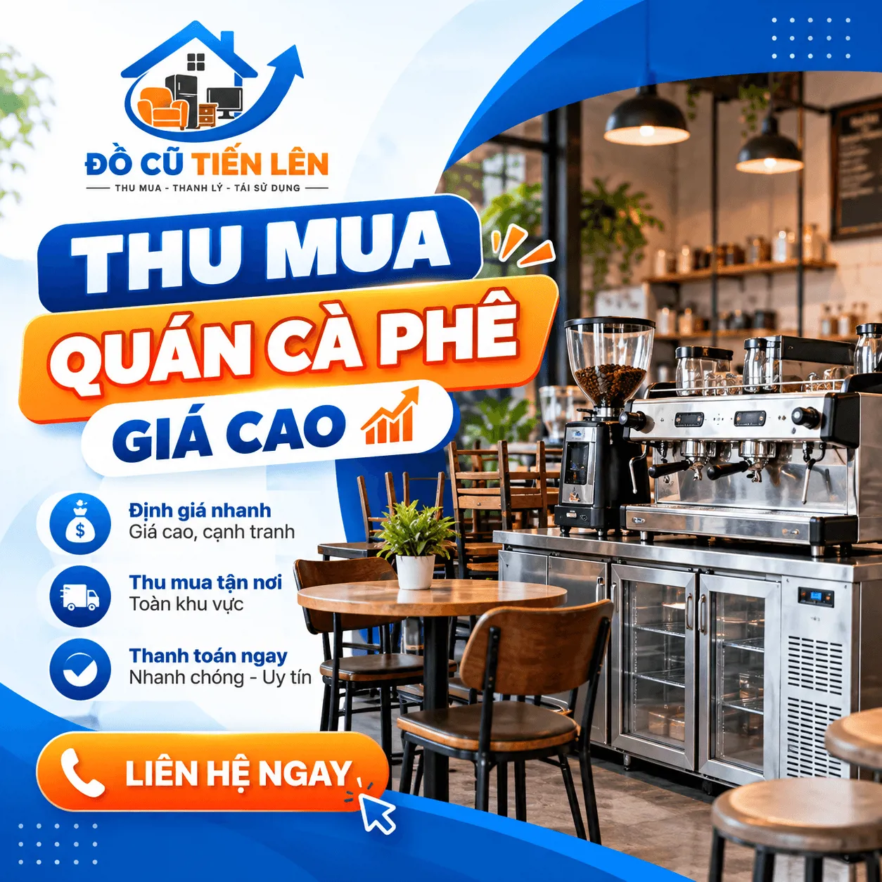 Thu mua quán cà phê giá cao
